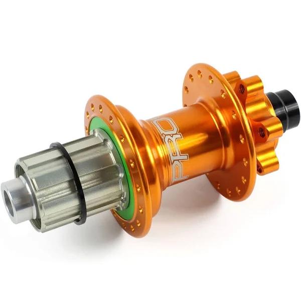 Hope Pro 4 24H 142mm - 12mm Rear Hub in Orange