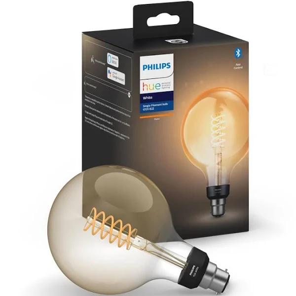 Philips Hue White G125 B22 Vintage Filament Bulb