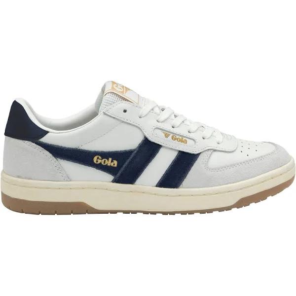 Gola Hawk Mens White Blue Casual Trainers - 9 UK