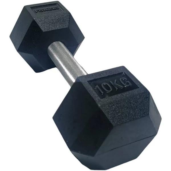 Force USA Straight Handle Hex Dumbbells - All Sizes (Sold Individually) - 22.5kg