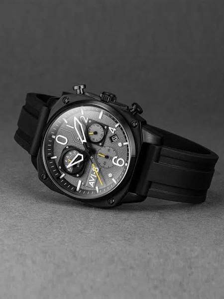 AVI-8 AV-4052-R1 Hawker Hunter Tactical Black Wristwatch