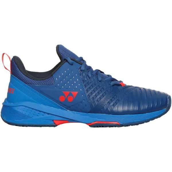 Yonex Sonicage 3 2022 Mens Clay Tennis Shoes - Navy/Red 11.5