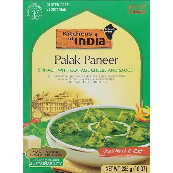 Kitchens of India Palak Paneer Spinach with Cottage Cheese and Sauce Mild 10 oz (285 g)