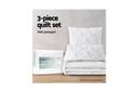 Giselle Bedding Queen Size Quilt Cover Set - White