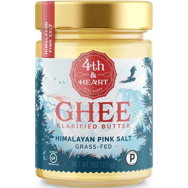 4th & Heart Himalayan Pink Salt Grass-Fed Ghee Butter, 9 Ounce Bundle