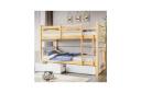 Elisha Solid Pine Bunk Bed With Storage - White and Natural