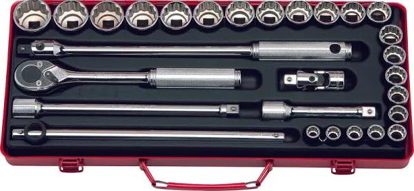 Ko-Ken Socket Set 1/2" Drive 3/8 - 1 1/4" AF, 19pcs - KO4241A