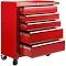 Giantz 5 Drawer Mechanic Tool Box Storage Trolley - Red