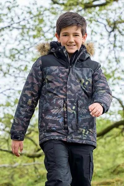 Mountain Warehouse Ranger 3 Kids Waterproof Parka Jacket - Black | Size 5-6