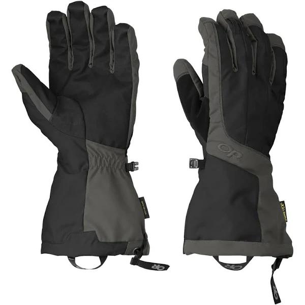 Outdoor Research Mens Arete Gloves - Black/Charcoal S / Black/Charcoal