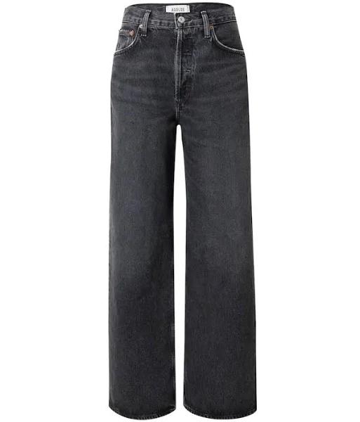 AGOLDE Black Low Slung Baggy Jeans