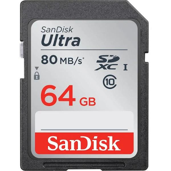 SanDisk 64GB Ultra UHS-I SDXC Memory Card - 100MB/s