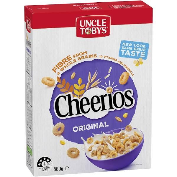 Uncle Tobys Cheerios Cereal, 580G