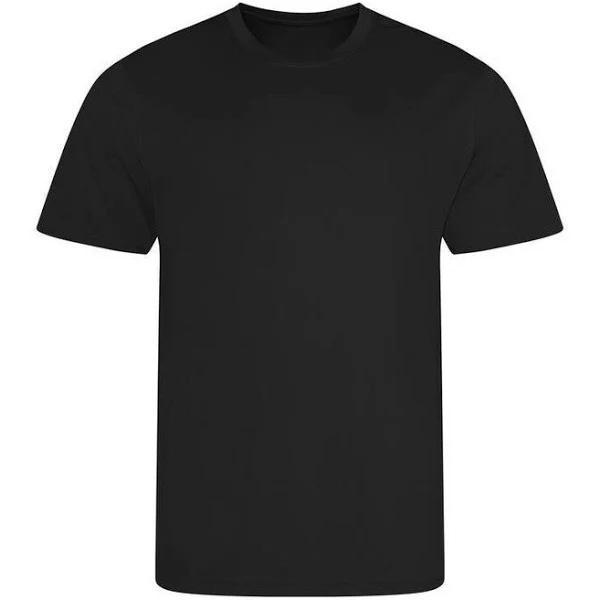 Recycled Polyester Sports Tee Jet Black - Just Cool JC201 - Size M