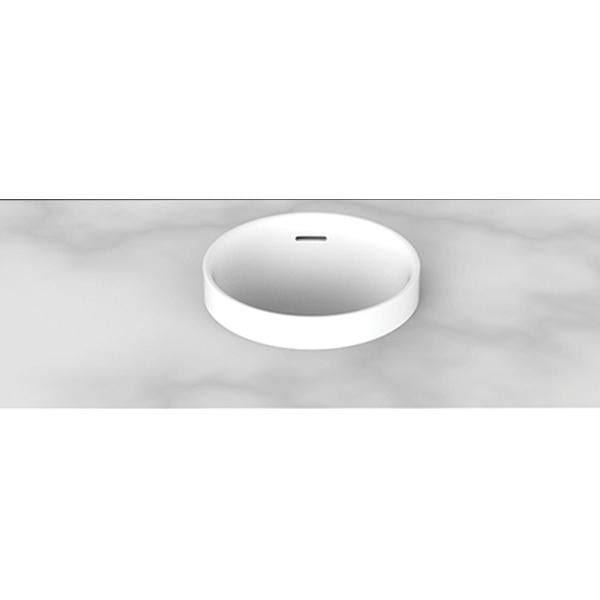 ADP Luka Semi Inset Solid Surface Basin White Matte White