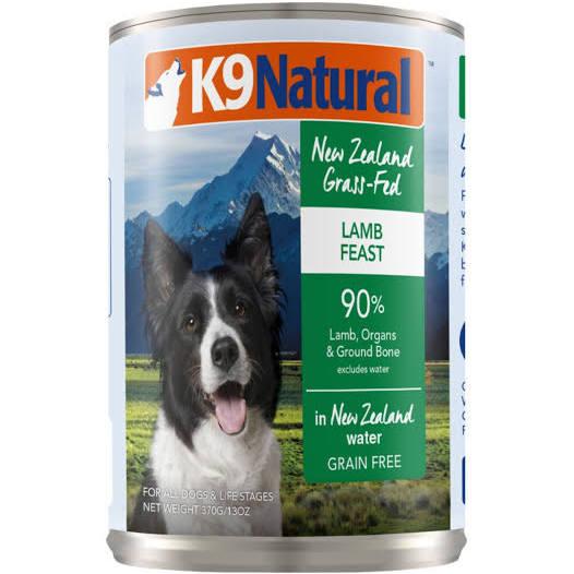 K9 Natural Lamb Feast Canned Dog Food 370g