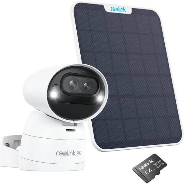 Reolink Argus Series B730 with Solar Panel 2 - 4K Dual-Lens Battery Wi-Fi Camera