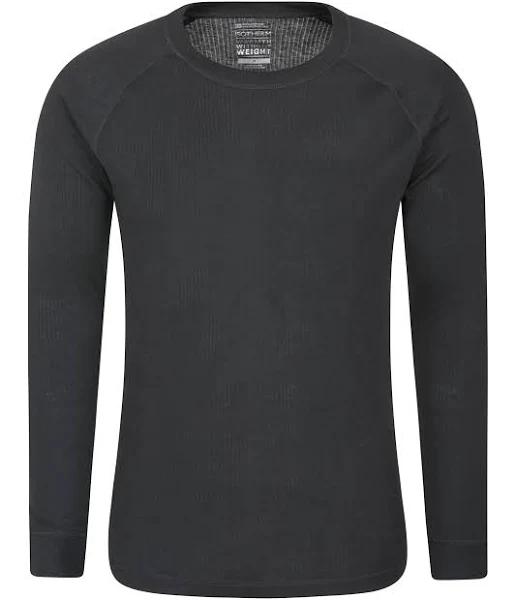 Mens Mountain Warehouse Talus Mens Long Sleeved Thermal Top - Black