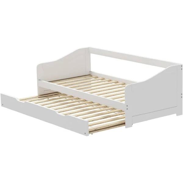 Oikiture Trundle Bed Frame Daybed Single Size Base