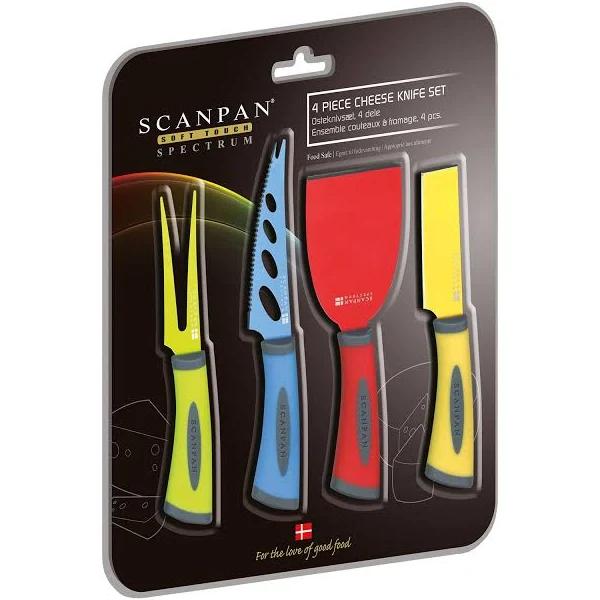 Scanpan Spectrum 4pc Cheese Knife Set