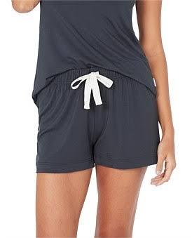 David Jones Boody Goodnight Sleep Shorts in Storm, Size XL