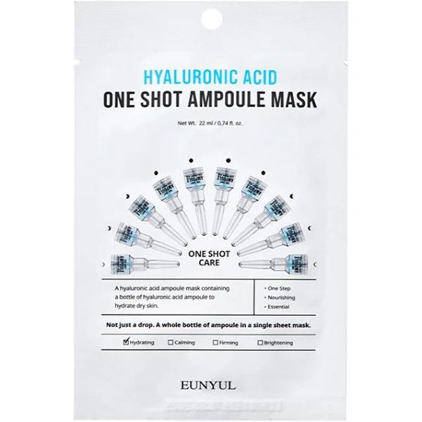 EUNYUL - Hyaluronic Acid One Shot Ampoule Mask - 10pcs