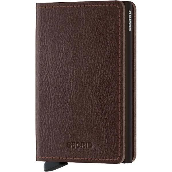 Secrid Slimwallet - Veg Tanned Leather - Espresso/Brown