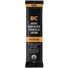 BC Snacks White Choc Cookies and Cream Energy Bar 40g