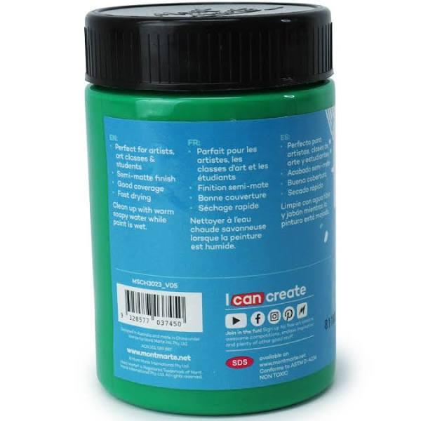 Mont Marte Signature Acrylic Paint 300ml Pot - Mid Green