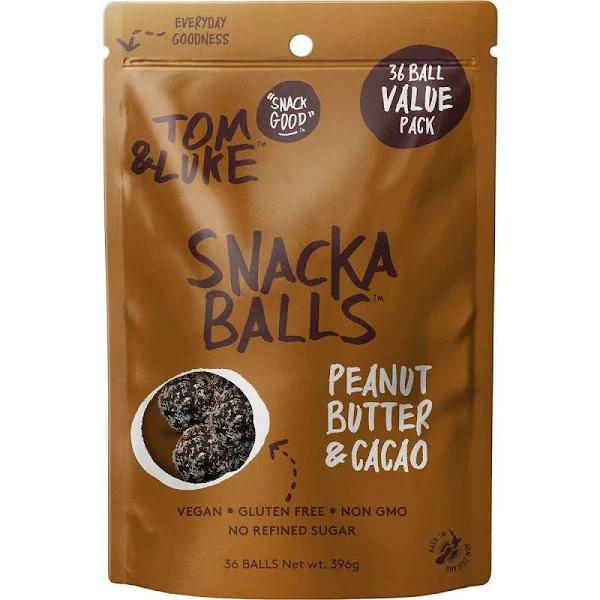 Tom & Luke Fruit & Nut Snackballs Peanut Butter & Cacao 396g