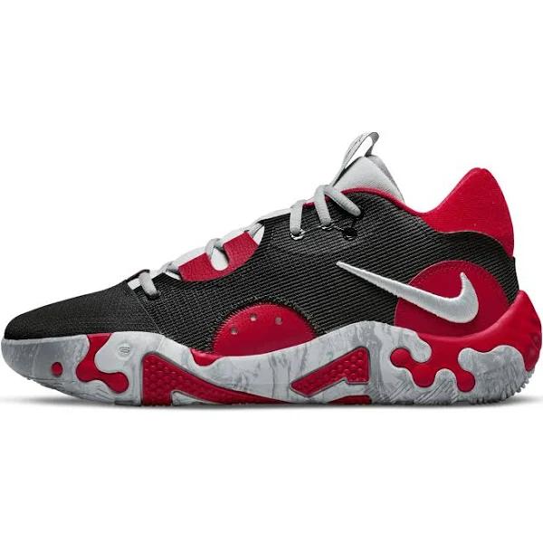 Nike PG 6 Basketball Shoes - Black, Grey & Red - Each