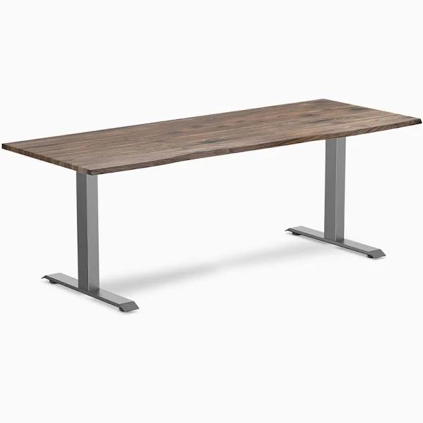 Desky Zero Hardwood Office Desk - Natural Walnut