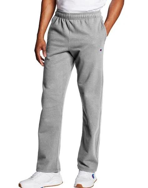 Champion Men's Powerblend Open Bottom Fleece Pant