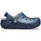 Crocs Classic Lined Clog - Kids' Navy/Charcoal, 2.0