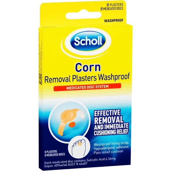 Scholl Corn Removal Plaster Washproof 8