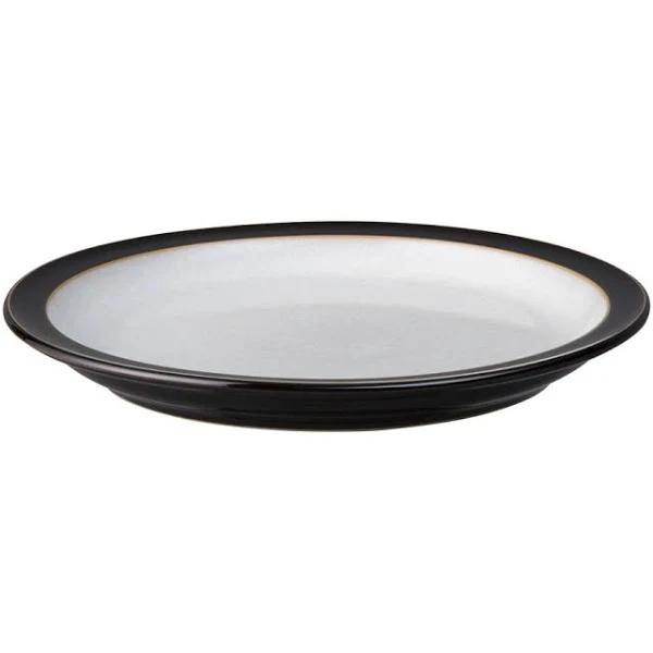 Denby Elements Black Large Dinner Plate 265mm Set of 4 Porcelain