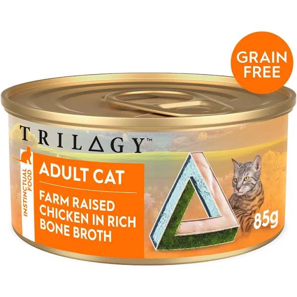 Trilogy Wet Adult Cat Food Farm Raised Chicken in Rich Bone Broth