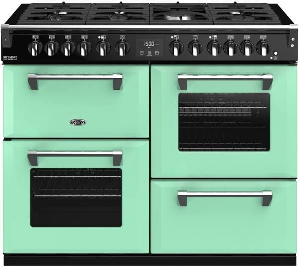 Belling 1100mm Colour Boutique Richmond Deluxe Dual Fuel Range Cooker - Mojito Mint