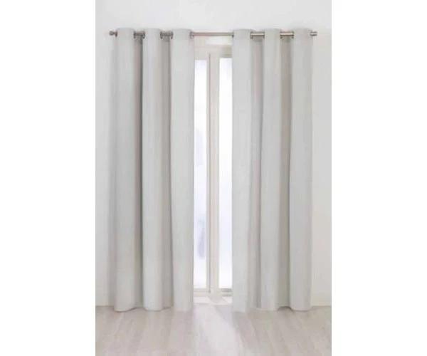 Blackout Eyelet Curtain offwhite(silver) 1 Piece - 180x160cm - AfterPay & zipPay Available