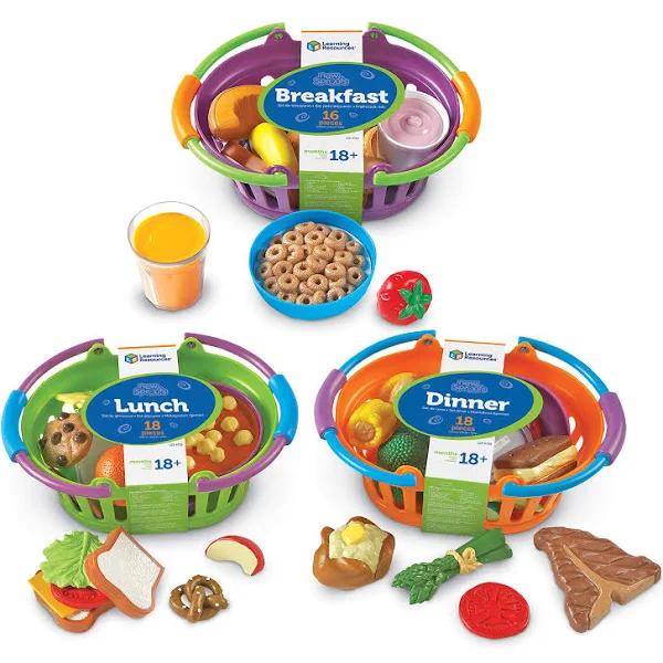 Learning Resources New Sprouts Breakfast, Lunch and Dinner Baskets