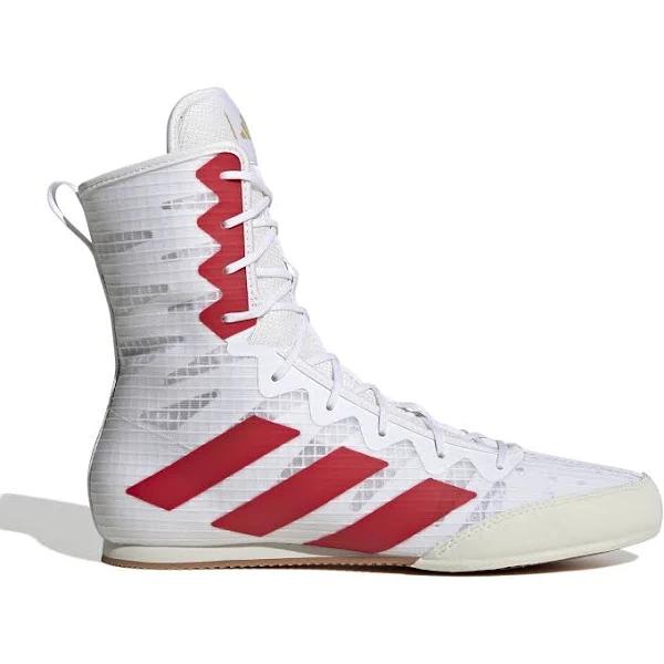 Adidas Box Hog 4 White/Red Boxing Shoes - 13