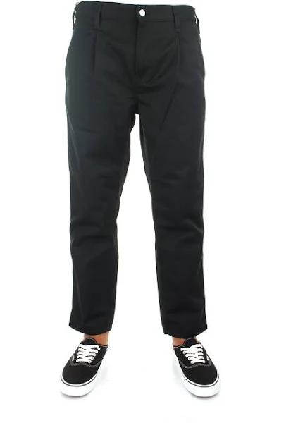 Carhartt-WIP Abbott Pant (Tapered Fit) Black Rinsed | Urban EXCESS.