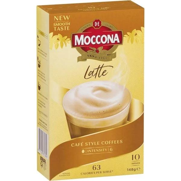 Moccona Coffee Sachets Latte 10 Pack - AfterPay & zipPay Available