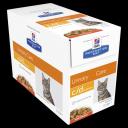 Hills Prescription Diet Cat C/D Multicare Urinary Care Chicken Wet Food Pouches 85g x 12