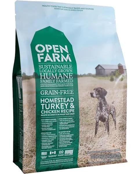 Open Farm Grain Free Homestead Turkey And Chicken Dry Dog Food