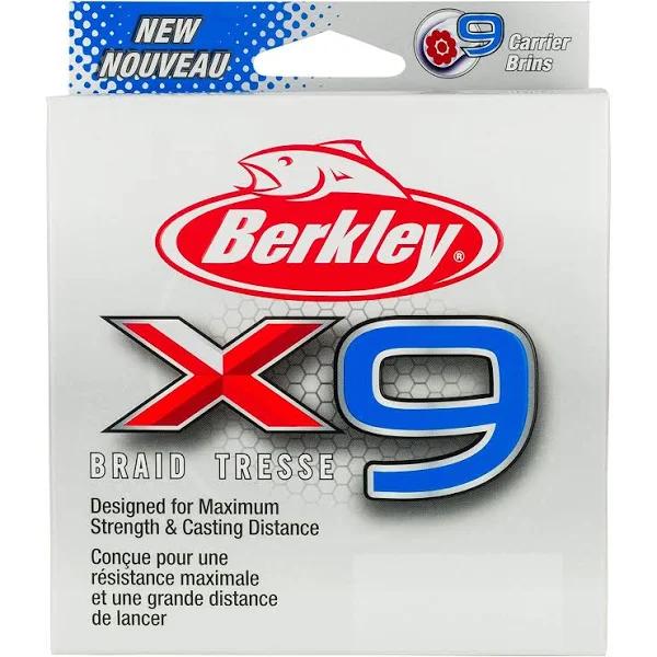 Berkley X9 Braided Fishing Line 300m - Crystal 20lb