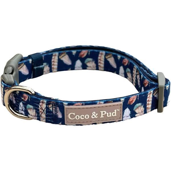 Coco & Pud Birds of A Feather Dog Collar XXSmall Collar & Bow Tie