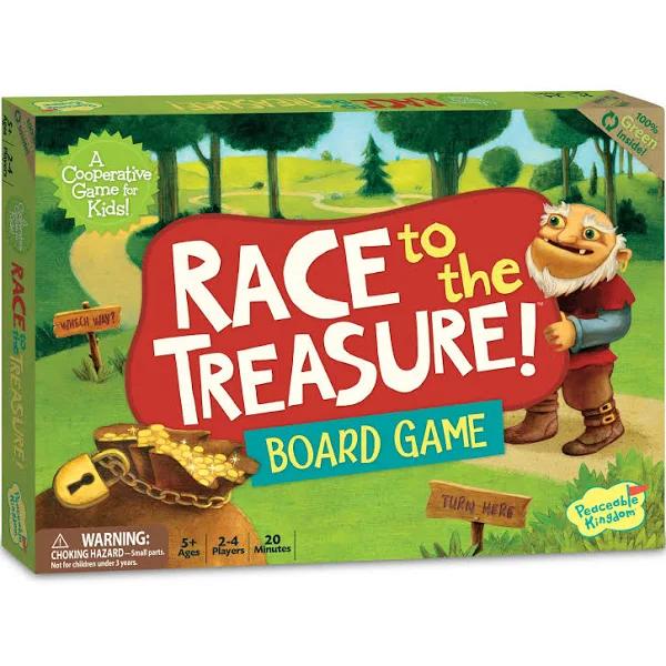 Peaceable Kingdom - Board Game - Race to The Treasure