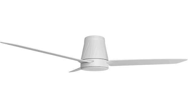 Airborne Profile DC Ceiling Fan with CCT LED Light & Remote - White 50"