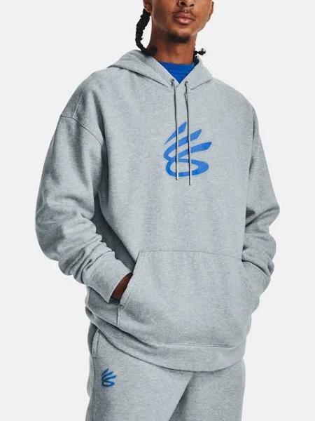 Under Armour Mens Curry Big Splash Hoodie Grey M